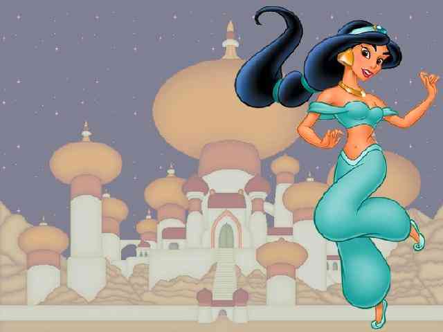 Дисни Aladdin #603} пазл открытка игра 