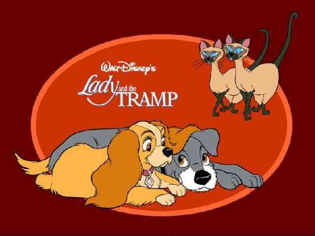 Disney Lady and Tramp puzzle ecards and games