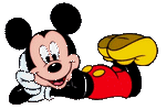 Mickey enjoys Pinocchio puzzle games